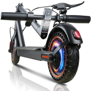 QNQ E Scooter, Elektroroller für Erwachsene, 8,5 Zoll, LED-Display, App-Funktion, Max 20-25km Reichweite 20km/h, 120 kg Belastung, Duales Bremssystem, Faltbarer für Pendler E Roller für Erwachsene