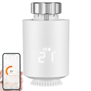 Smartes Thermostat Heizung Zigbee Smartphone steuerbar Heizkörperthermostat Heizungssteuerung Digitales Thermostat Amazon Alexa & Google Assistant kompatibel Energiesparend WLAN Heizungsregler