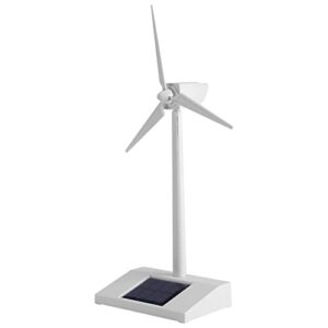 Nikou Mini Solarenergie Windmühle Modell, Miniatur Solarenergie Desktop Windkraftanlage Spielzeug, Solarbetriebene Bildung Wissenschaftliches Lehrmittel für Kinder, Desktop Decor