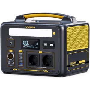 VTOMAN Jump 600X Tragbare Powerstation 600W - 299Wh Solar Generator LiFePO4 Batterie Stromgenerator Mobile mit 2x 600W (1200W Spitze), Erweiterbare Kapazität für Garten Camping Wohnmobil Notfall