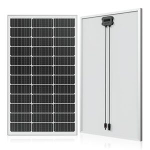 WERCHTAY 120w Solarpanel 12V Monokristallines Solarmodul, PV-Modul 24.3% Hoch-Effizienz solar panel für Wohnwagen Wohnmobile, Häuser, Balkone, Boote, Hausdach, Batterien und Off-Gri (120w)