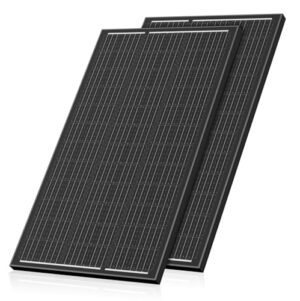 WERCHTAY 240w Solarpanel, Hohe Effizienz Monocrystalline Solarmodul, Full Black Aluminium Frame Solar Panel, 12V/24V PV Modul Ideal for Balkonkraftwerk, Wohnmobil, Garden Shed, Boot (120W*2)