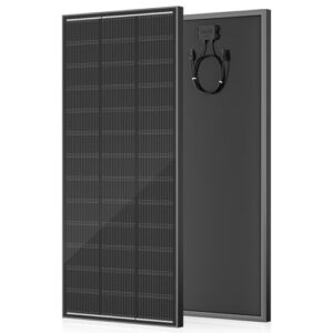 WERCHTAY Solarpanel 220 Watt, N-Type Monocrystalline Solar Panel, 18BB Gitterlinien Technologie, 24.6% Umwandlungsrate PV Modul für Balkonkraftwerk, Wohnmobil, Gartenhäuse, Off-Grid-Systeme (220W)