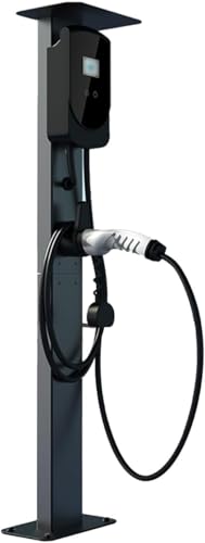 WHYIOFC Wallbox Standfuß, EV-Ladesäulenständer, Stand Standmontagepfosten, EV-Ladesäule für den Außenbereich, Standsäule für Wallbox Ladestationen für Elektroautos