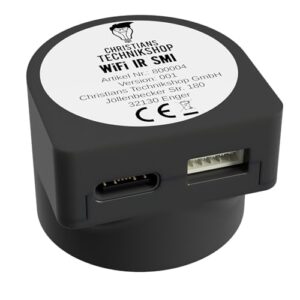 Christians Technikshop WiFi IR SMI V32 – WLAN IR-Lesekopf für Smart Meter (digitale Stromzähler), SML kompatibel, ESP32 mit Tasmota, Smart Home Integration via MQTT, Home Assistant & ioBroker