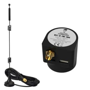 WiFi IR Lesekopf V32 für Stromzähler | IR Schreib-Lesekopf mit Tasmota | ESP32 Modul mit externer 9dBi WLAN Antenne SMA | Smart-Meter SML Auswertung