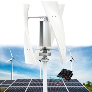 6000W Niedriggeräusches Home Vertikaler Windergie Turbinen Generator Kit 24V 48V 220V Coreless Niedrige Drehzahl Aufrechte Windmühle Mit Controller für Haus, Gartenbeleuchtung, Solarwind-System