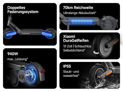 Xiaomi E-Scooter 4 Ultra mit Deutscher Straßenzulassung
