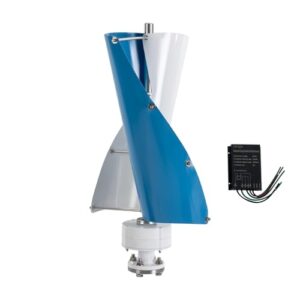Vertikale Windgenerator, 100W Windkraftanlagen mit Steuergerät, Windkraftanlage Generator für Haus, Geschäft und industrielle Energieversorgung, Leise