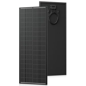 Solarpanel 150w, N-Type 12v solarmodul, SMBB Technologie, Komplett Schwarz Monokristallin Photovoltaik 150 watt Solarpanel, PV Modul für Batterien, Boot,Wohnmobil, Balkonkraftwerk (150w)