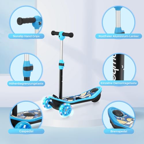 iScooter E-Roller Kinder, 3-12 J., bis 10km, 50kg – Bild 6