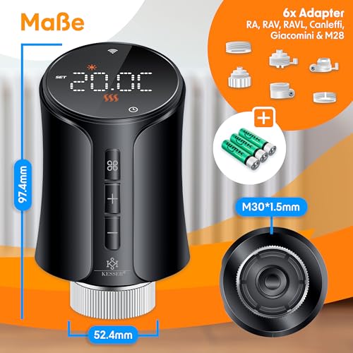 KESSER® Heizkörperthermostat WLAN – Bild 5
