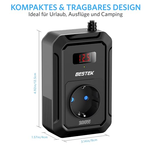 BESTEK 200W KFZ Spannungswandler – Bild 2