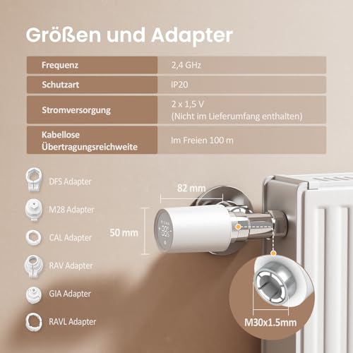 EMKE Smart Heizkörperthermostat Starter Kit – Bild 4