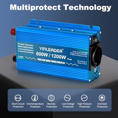 Yinleader 600W Reiner Sinus Wechselrichter – Bild 2