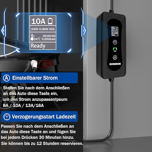 Mobile Wallbox 11kW, 5m Ladekabel Typ 2 – Bild 2