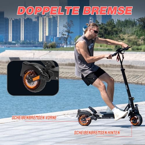 RCB D5 E-Scooter mit ABE, 100KM, 20.8Ah, 500W – Bild 4