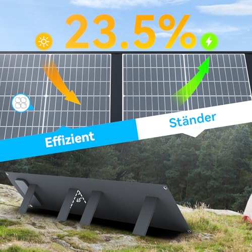 Ecosonique 200W Solarpanel, Faltbar, USB-C/A, MC4 – Bild 3