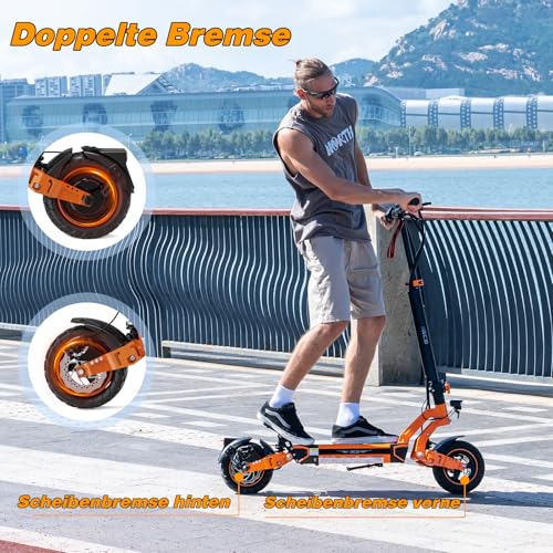 RCB D7 Pro E-Scooter, Straßenzulassung, 140km, 500W – Bild 3