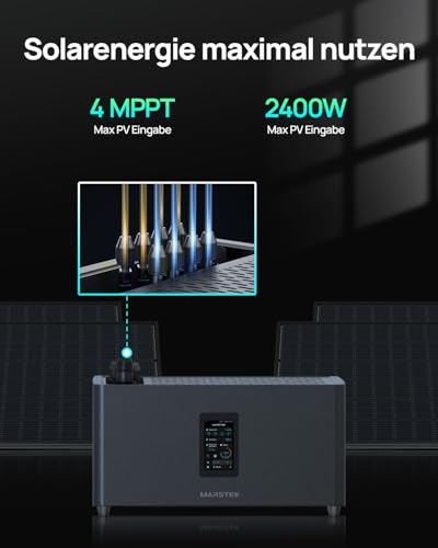 Balkonkraftwerk mit Speicher, 2,56kWh, 4x200W Flexibel – Bild 3