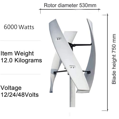 ZenSeFarin Windrad Generator 6000W 12V – Bild 3