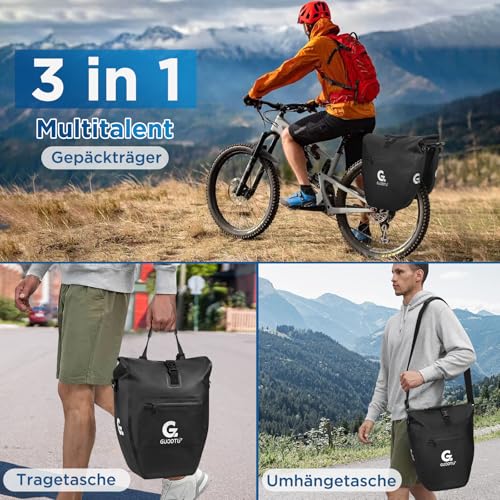 GUOOTU Fahrradtasche 2er Set, 48L, wasserdicht – Bild 2