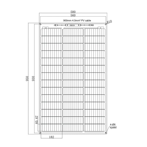 enjoy solar® 100W Semiflexibles Solarmodul – Bild 5