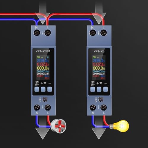 2-Phasen WLAN Stromzähler, 40A, kompakt – Bild 2