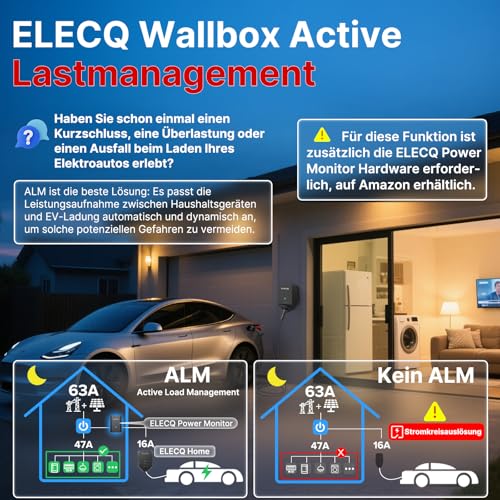 ELECQ Wallbox 22kW, RFID, Lastmanagement, App – Bild 4