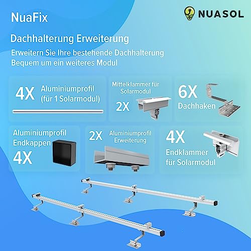 PV Montage Set Ziegeldach Silber – Bild 2