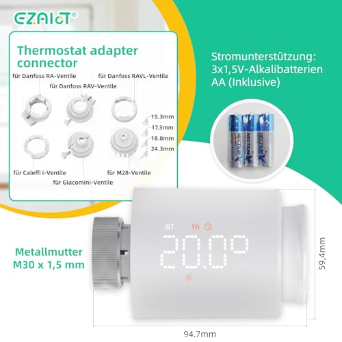 ezAIoT WLAN Heizkörperthermostat – Bild 4