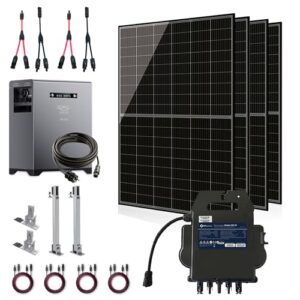 XORO Solar 1720W Balkonkraftwerk mit Speicher SPS 2155 – mit Halterung PVH 60