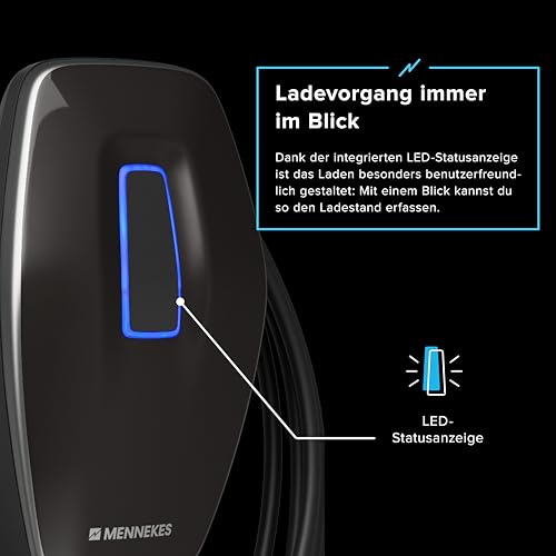 Mennekes AMTRON 4You 11kW Wallbox, 7,5m Kabel, Schwarz – Bild 2