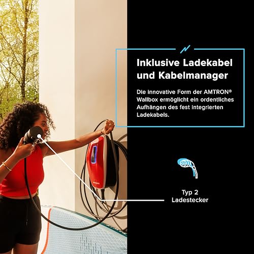 Mennekes AMTRON 4You 11kW Wallbox, 7,5m Kabel, Schwarz – Bild 6