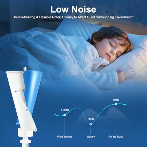 24V 500W Vertikale Windturbine Kit – Bild 3