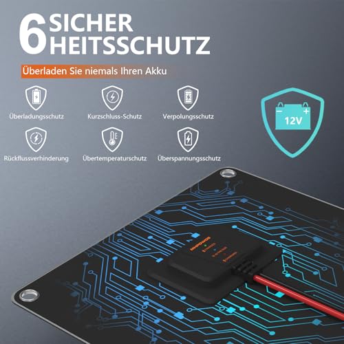 Solarpanel 50W 12V Autobatterie Ladegerät – Bild 5