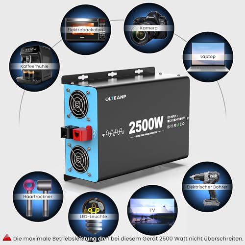 2500W Spannungswandler 12V auf 230V Sinus – Bild 5