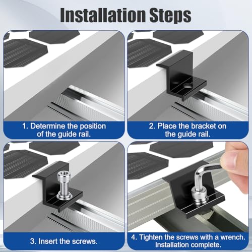 Solarmodul Klemmen Set, 30mm – Bild 3