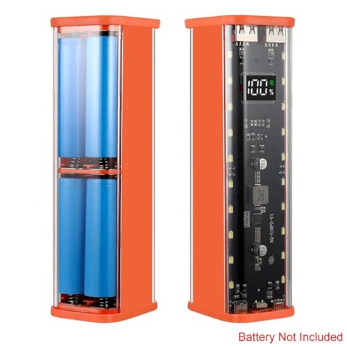 18650 Powerbank Gehäuse 2x8 Slots Schnellladung DIY Schwarz – Bild 4