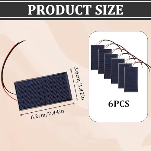 Mini Solarpanel 3V 0,27W (6 Stk.) – Bild 2