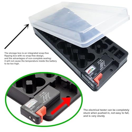 Batterie Organizer Box für AA AAA C D 9V – Bild 8