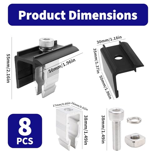 Endklemme Balkonkraftwerk 30-45mm (8 Stk) – Bild 2
