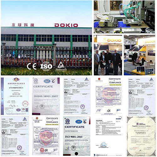 DOKIO 200W Solarpanel Flexibel 12V Wohnmobil Camping – Bild 4