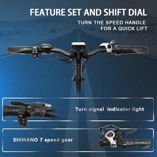 KIMDYMA 20" E-Bike Faltrad 48V 15Ah 90km Fatbike – Bild 4