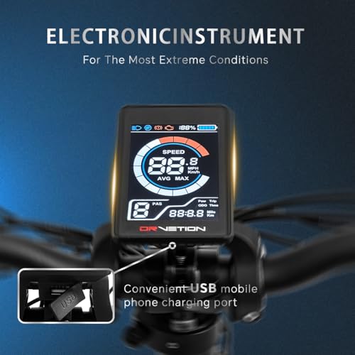 KIMDYMA 20" E-Bike Faltrad 48V 15Ah 90km Fatbike – Bild 6