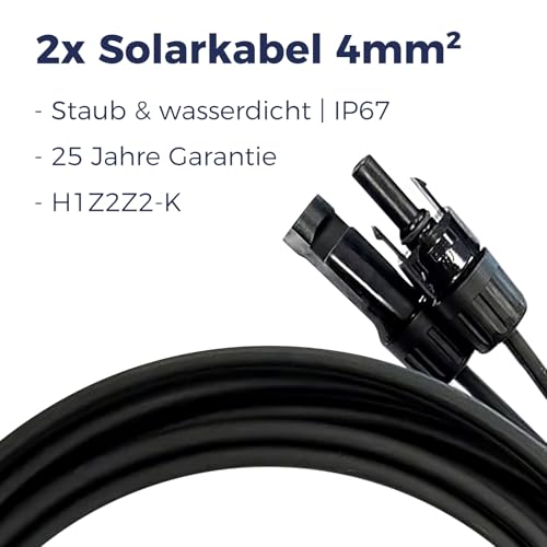 Solar Kabel Verlängerung 4mm² 10m MC4 – Bild 2