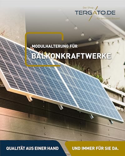 Balkonkraftwerk Halterung, Alu, flexibel – Bild 4