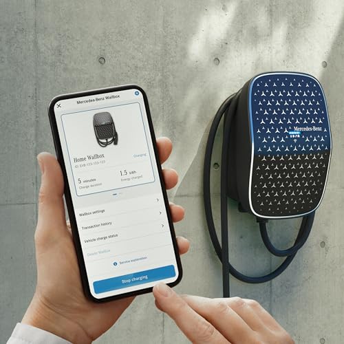 Mercedes Wallbox 22kW, festes Kabel, schwarz – Bild 3