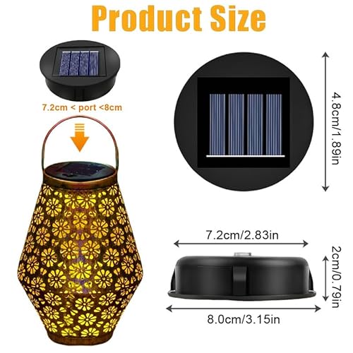 Solarleuchten Ersatzdeckel 8cm, 2er Set – Bild 2
