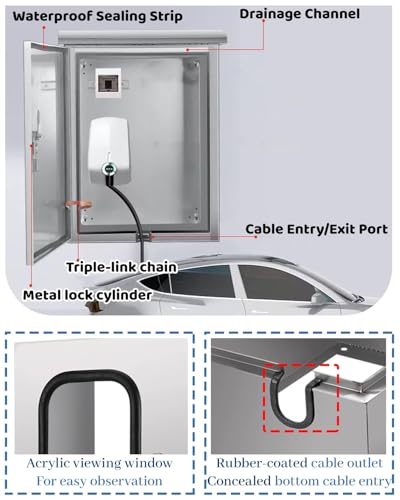 Wallbox Standfuß Edelstahl mit Sichtfenster – Bild 5